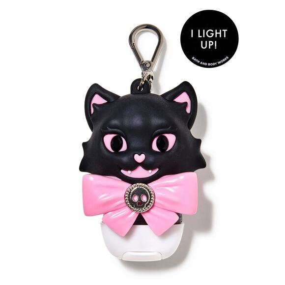 Bath & Body Works 2025 Halloween Light-up Creepy Cat PocketBac Holder New - Picture 2 of 2